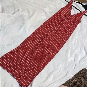 Express mauve maxi dress with slit